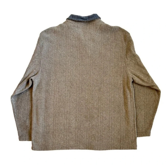 NWT Marc Edwards 1/4 Zip Brown Sweater Size Large - Picture 2 of 8